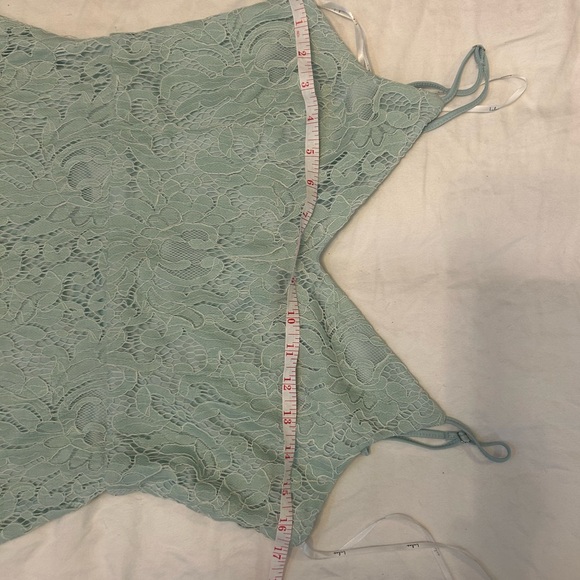 ❤️Mint Green Lace Maxi Dress - Picture 6 of 7